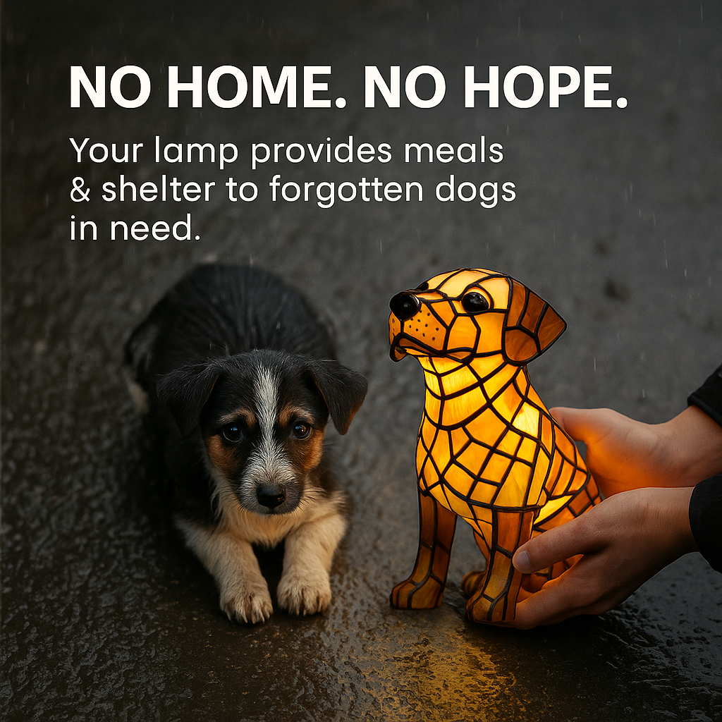 Handmade Dog Lamp πΎ Save A Dog