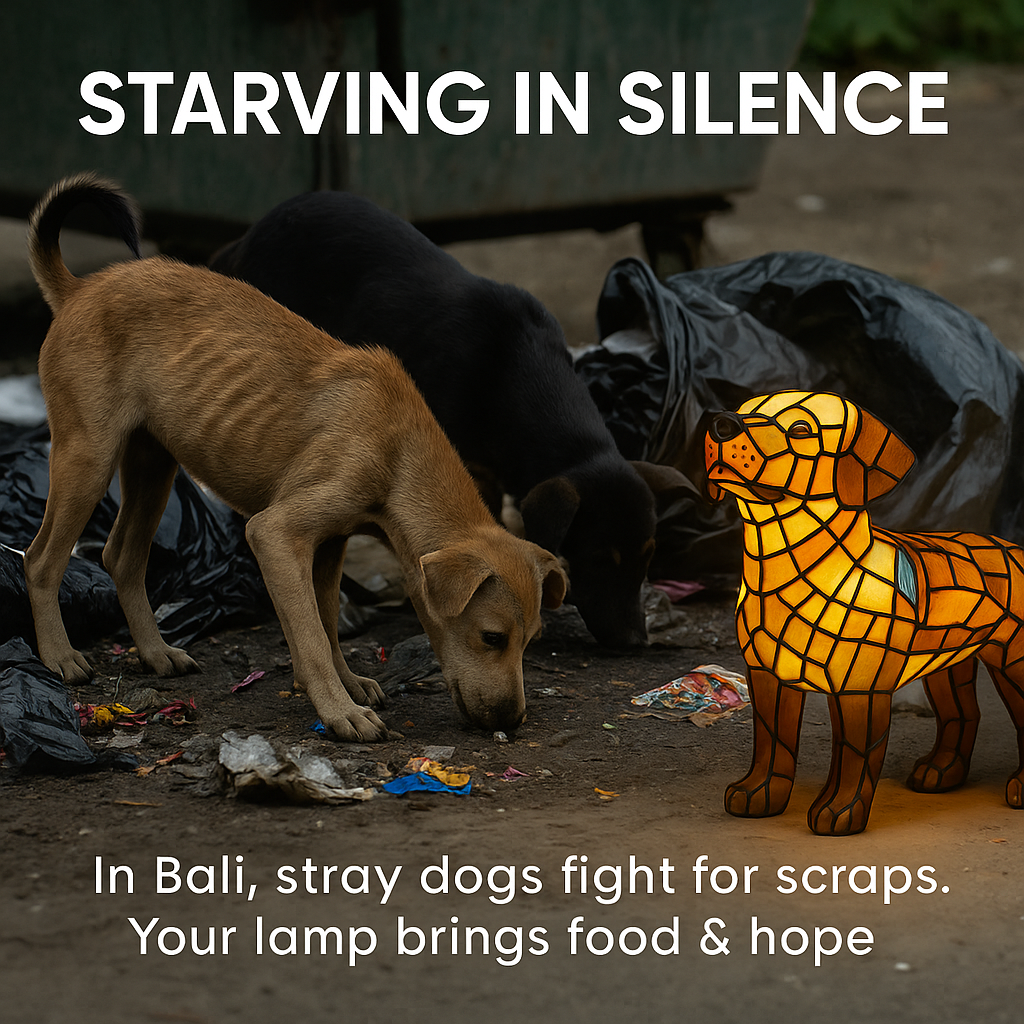 Handmade Dog Lamp 🐾 Save A Dog