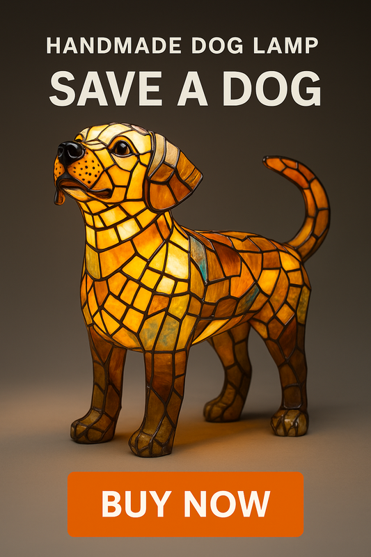 Handmade Dog Lamp 🐾 Save A Dog